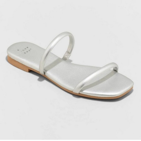 a new day Shoes - Women's Winnie Skinny Strap Sandals - A New Day™ Silver